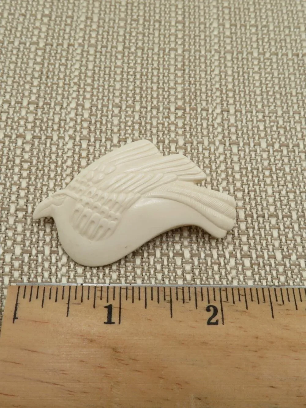 Vintage Laurel Burch Snow Dove Bird Resin Brooch